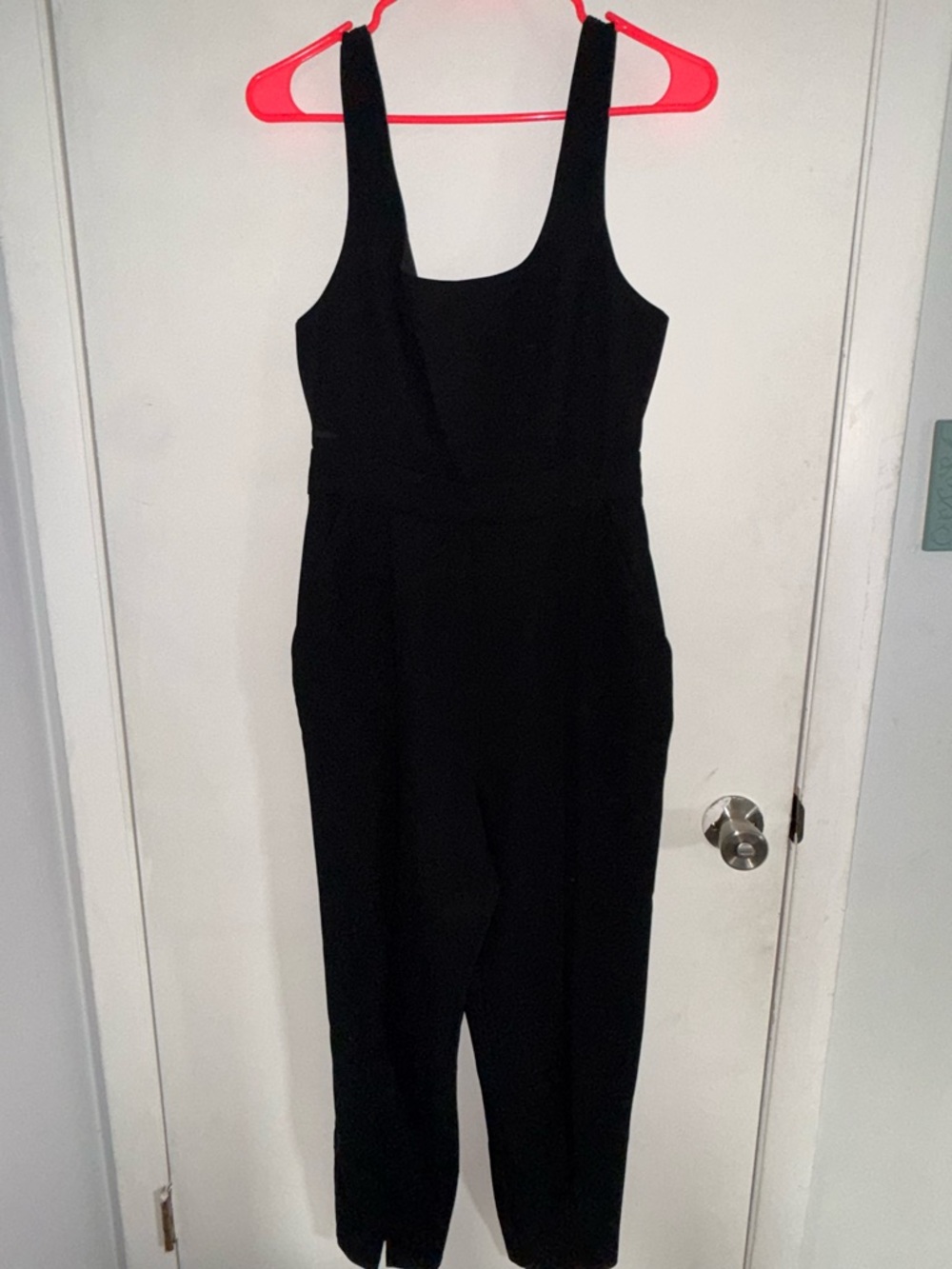 BCBG Generation Womens Black Sleeveless Jumpsuit